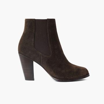 Thursday Avenue Suede Women's Chelsea Boots Olive | AU233FDN