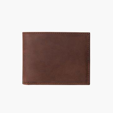 Thursday Bifold Leather Men's Wallets Coffee | AU242TCE