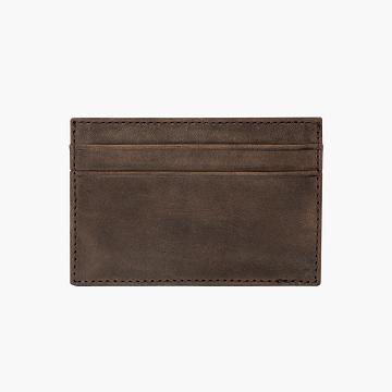 Thursday Card Holder Leather Classic Men's Wallets Brown | AU235AUL