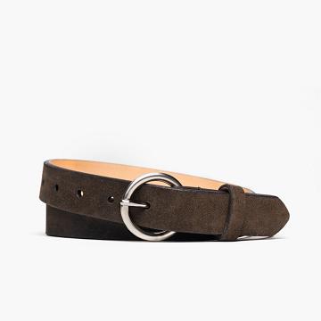 Thursday Circle Suede Women's Belts Olive | AU12QMA