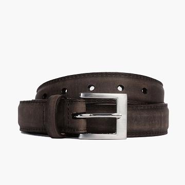 Thursday Classic Leather Resilient Men's Belts Coffee | AU306LIS