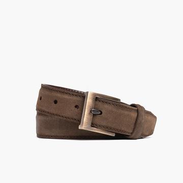 Thursday Classic Suede Men's Belts Brown | AU299MQZ