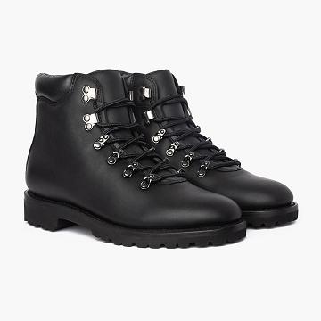 Thursday Commander Leather Men's Boots Black | AU390DFM39