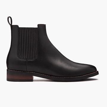 Thursday Dreamer Leather Women's Chelsea Boots Black | AU231HAP