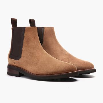 Thursday Duke Suede Men's Chukka Boots Brown | AU70XYU
