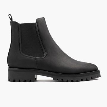 Thursday Legend Leather Women's Boots Black | AU142QMA
