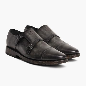 Thursday Saint Leather Men's Dress Shoes Grey | AU345YXF