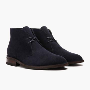 Thursday Scout Suede Men's Lace Up Boots Blue | AU390DFM61