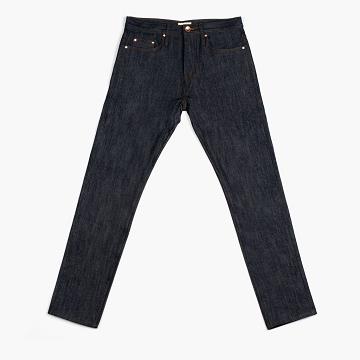 Thursday Selvedge Tapered Cotton Men's Jeans Navy | AU325MQZ